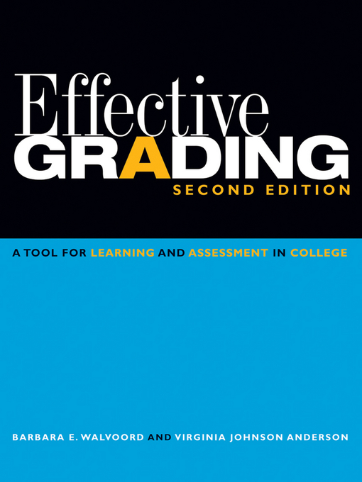 Title details for Effective Grading by Barbara E. Walvoord - Available